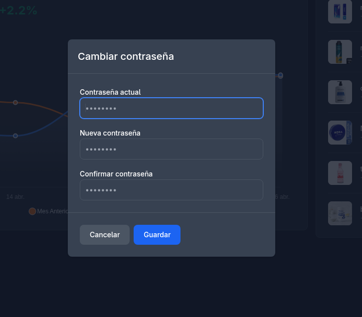 cambiar contraseña