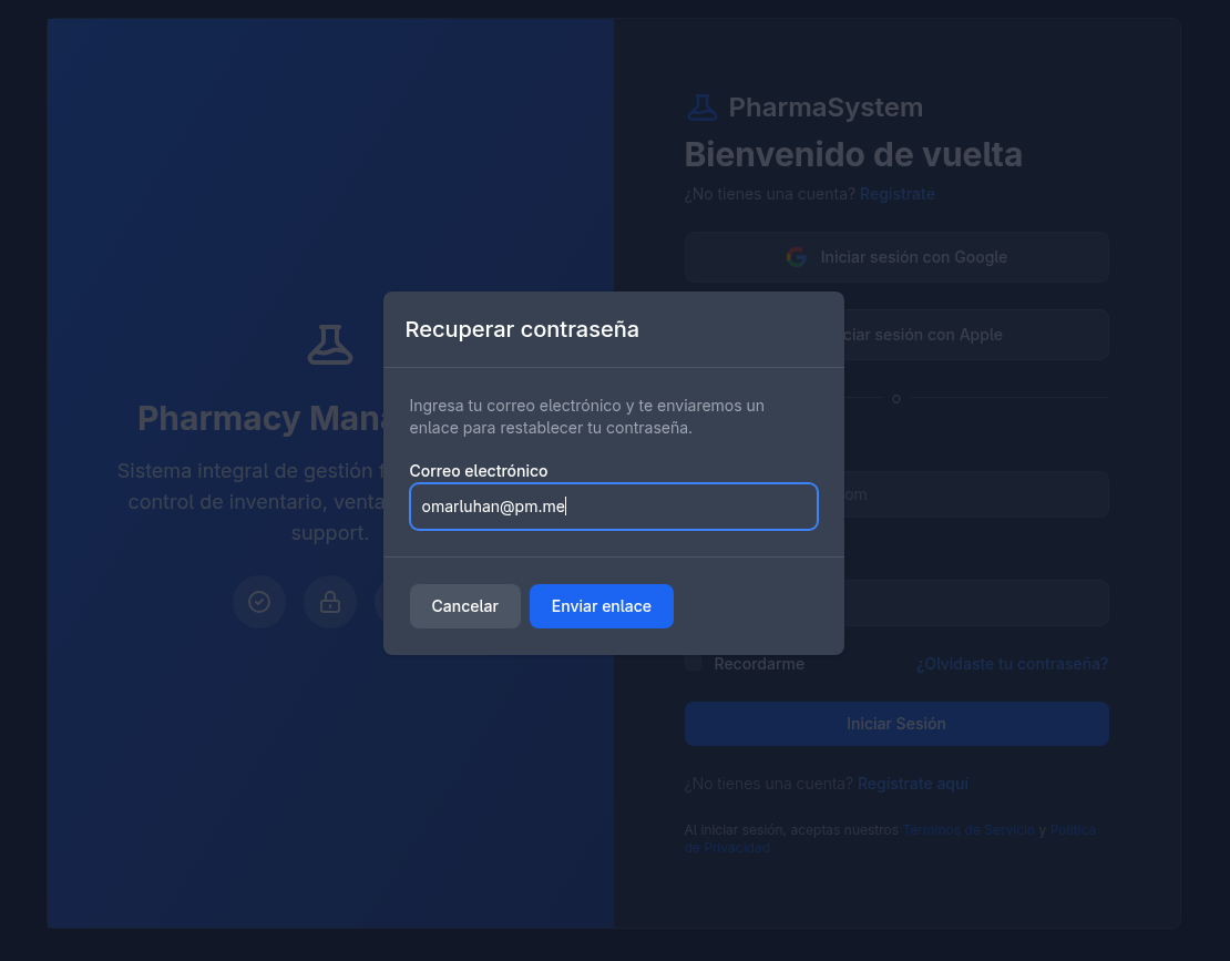 Recuperar contraseña